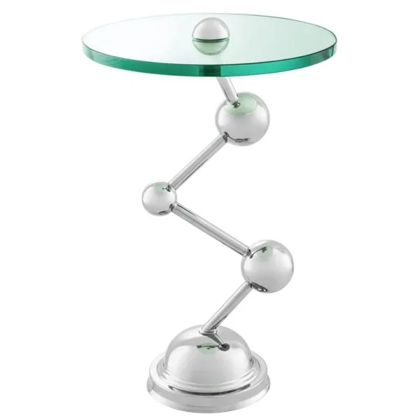 Casa Padrino Luxus Beistelltisch Silber 40 x H. 65 cm - Limited Edition